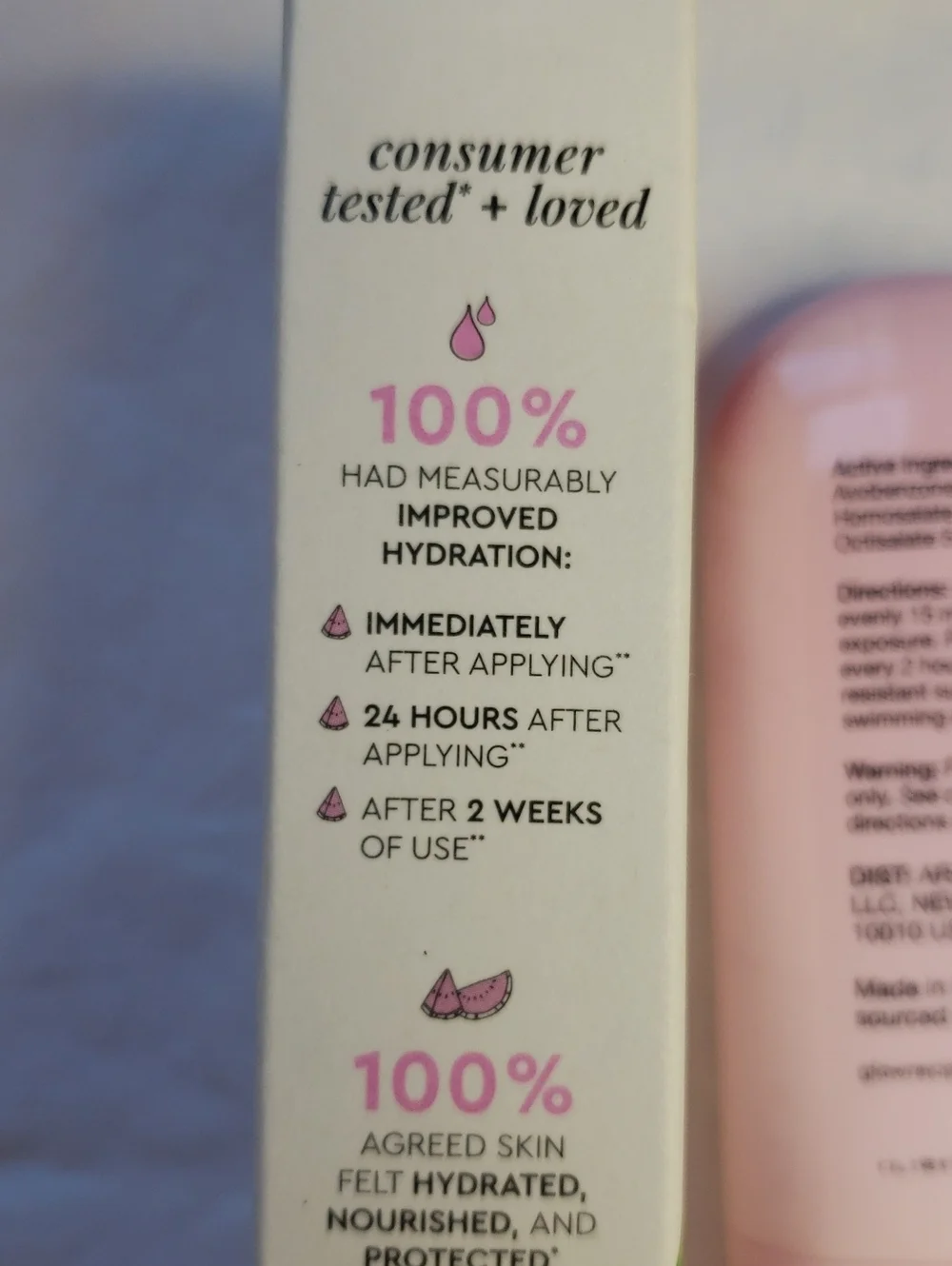 Glow Recipe  Dew Shield SPF 30 Hydrating Fluid Sunscreen. Watermelon Glow